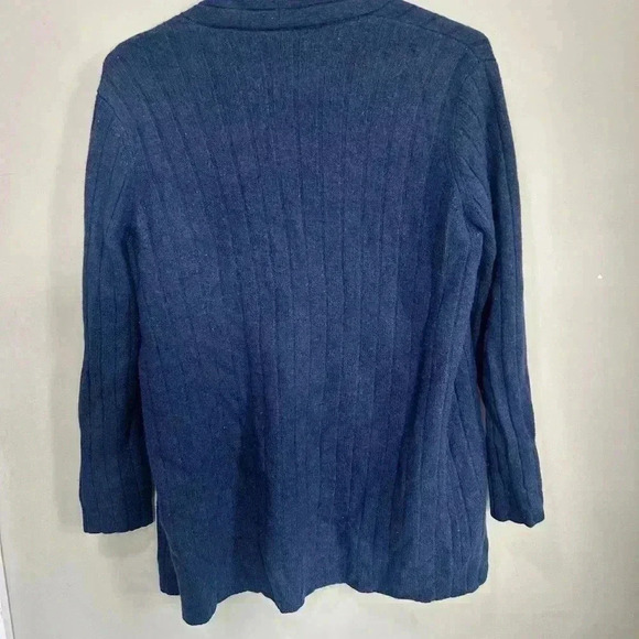 Nordstrom Signature  Open Face Cardigan Cashmere  Women’s Sz L - Picture 2 of 4